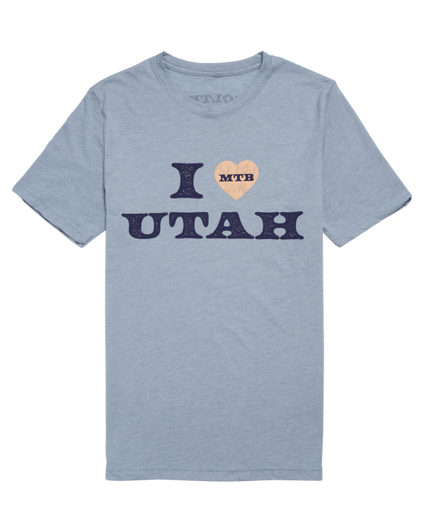 I Heart Utah mountain bike tee